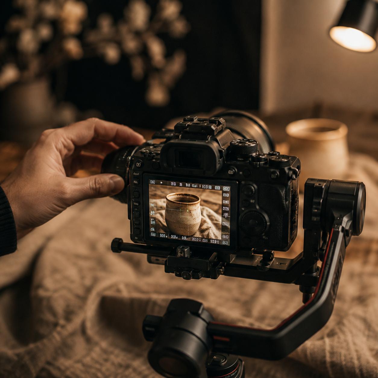 Foto oprema GM Media tima tijekom snimanja product fotografije